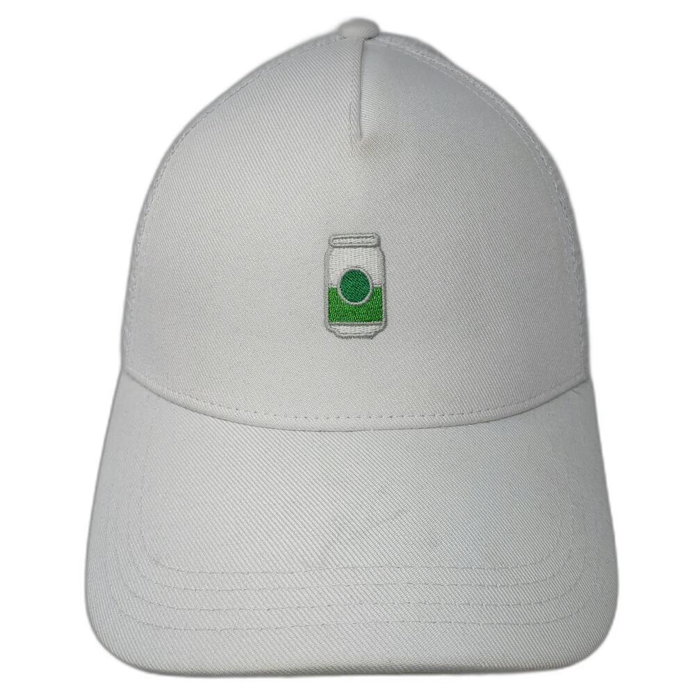 Atlantis Trucker Hat White One Size Spindrift Soda Can Recycled Mesh Snapback